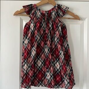 Baby Gap Toddler girls pleated plaid Christmas dress